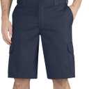 Dickies Men's 11 Inch Regular Fit Stretch Twill Cargo Short, Dark Navy, 44
