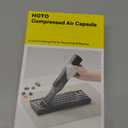 HOTO Handheld Vacuum Cleaner Cordless, Desk Vacuum Cleaner Compressed Electric Air Duster 15000Pa Suction, 4-in-1 Portable Vortex Vacuum Dust Buster Air Blower for Computer, Keyboard