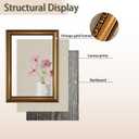 Vintage Gold Framed Wall Art Funny Bathroom Canvas Wall Art Toilet Paper Botanical Print Floral Artwork Minimal Plant Picture Bathroom Wall Decor for Guest Restroom 16x24 Inch