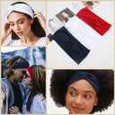 Tobeffect Turban Headbands for Women 8 Pack Non Slip Headband Boho Twisted Wide Head Band Womens Cloth Fabric Hair Wraps Accessories Black White Headbands