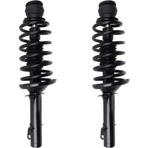 Autoround pair 171525 Front Complete Shock Absorber fit for Volkswagen Jetta 1999-2005/ Beetle 1998-2010/ Golf 99-06/ Jetta City 07-09/ Golf City 07-09, Left & Right Struts w/Coil Spring Assembly