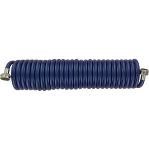 SpringHose Drinking Water Safe Coil Hose Flexible Recoil Garden Hose - Lightweight Corrosion Resistant Coiled Garden Hoses, Retractable Blue Garden Hose 3/8 in by 25-Foot Made in Canada
