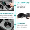 Cup Holder Compatible with 2024 2025 Subaru Crosstrek Premium/Sport/Limited/Wilderness Accessories, Noise-Free Water & Dust Proof Insert Console Drink Holder Fit for Subaru Impreza
