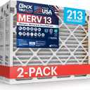 TruFilter Compatible with AprilAire 213 Replacement Filter for AprilAire (2-Pack) - MERV 13 - MADE IN USA - HVAC AC Furnace Filters Allergies, Mold, Bacteria, Smoke, MPR 1900 FPR 10 Air Filter 20x25x4