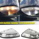 68064948AA 68064949AA Front Mirror Turn Signal Puddle Light for Dodge Ram 1500 2500 3500 2010-2018, Ram 1500 Classic 2019-2022 68232479AA 68232478AA (Clear Lens)