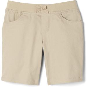French Toast Girls Pull-On Cotton Twill Shorts with Pockets (18-19 Plus, Khaki)