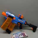XSHOT Insanity Motorized Clip Mania Dart Blaster with 48 Darts - Air Pocket Technology, Auto Feeding Belt, Tripod & Scope, Outdoor Toy
