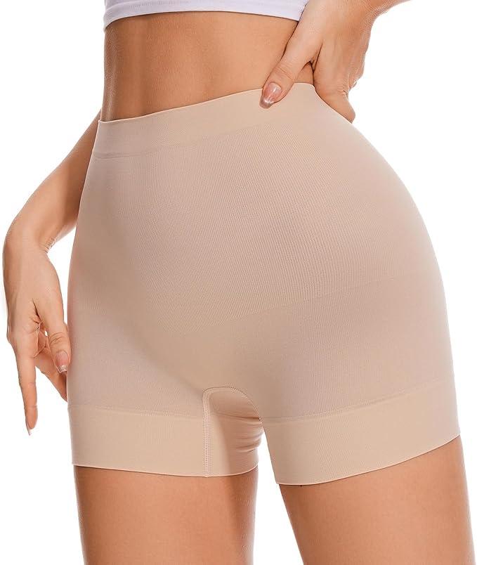 Seamless Shaping Boyshorts Panties for Women Slip Shorts Under Dress Shapewear Shorts Tummy Control Underwear, S