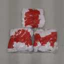 ONEYIM 30PCS Mini Santa Hats Wine Bottles Cover Silverware Holder Home Christmas Decor