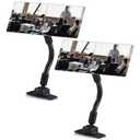 Weysat 2 Set Cubicle Mirror for Office Desk Security Cubicle Mirror to See Behind You Fit Protect Personal Privacy Stick on Plane Monitor for Open Office Environment or Anywhere