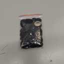 200pcs John Bead 10x14mm Black AB Acrylic Oval Flat Back Rhinestones Crystal Faceted Gems for Crafts, Nail Art, Jewelry, Scrapbooking & DIY Decorations