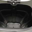 Amazon Basics Smudge Resistant Rectangular Trash Can With Soft-Close Foot Pedal, Brushed Stainless Steel, 30L/7.9 Gal, 13.8x11.8x25 in, Satin Nickel Finish