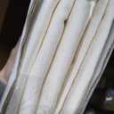 LAMIT Faux Linen Curtains for Bedroom, Grommet Thick Linen Drapes Light Filtering Privacy Opaque Window Curtains for Living Room, 2 Panels (52 x 63 Inch, Light Beige)