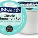 Cinnabon Classic Cinnamon Roll Keurig Single-Serve K-Cup Pods, Light Roast Coffee, 10 Count (Pack of 1) BB Date: 08/08/27