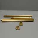 Gold Shower Curtain Rod 34-66 Inches(2.8-5.5ft) Never Rust Adjustable Shower Rod Spring Tension Non Slip No Drilling Shower Rods for Bathroom Garland Window