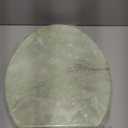 Elongated Toilet Seat Natural Wood Toilet Seat with Zinc Alloy Hinges, Easy to Install also Easy to Clean, Anti-pinch Marble Toilet Seat by Angol Shiold (Elongated, Green Marble) (Elongated-18.5)