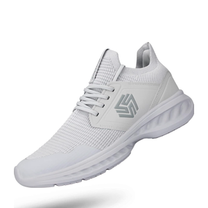 Womens Slip On Walking Shoes Non Slip Running Shoes Breathable Workout Shoes Lightweight Gym Sneakers light Gray 44