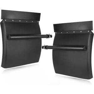 Quarter Fenders for Semi Trucks & Trailers - Plastic 24" x 24", Includes Tube Bracket and Mounting Hardware, Right & Left Fender Kit, Fits Kenworth, Freightliner, Peterbilt