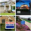20 Pack 18'' x 12'' White Corrugated Plastic Sign Blank Board Double Sided for Garage Sale, Rent, Birthday Party, Guidepost Decorations
