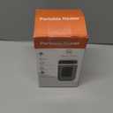 Mini Plug in Heater, Portable Wall Space Heater with Remote, Small Wall Outlet Heating with Adjustable Thermostat and 12H Timer, LED Display for Home Office Bathroom Indoor Use (White)