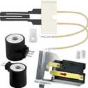 Upgraded Gas Dryer Repair Kit with 279311 Flat Igniter for Ken-more Whirl-pool May-tag Gas Dryer, with-279834 Gas Valve Coil -338906 Dryer Flame Sensor- Rapid Heating High Success Rate by TOMOON