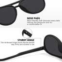 STORYCOAST Polarized Aviator Sunglasses for Men Women Classic Retro Aviators Sports Driving Running Sun Glasses (3pack-black+black+black)