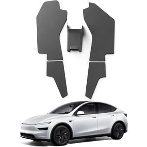 PUOENI 2025 2026 Model Y Juniper Center Console Side Anti-Kick Mats 5PCS TPE Scratch Resistant Protector of Center Console Sides for Model Y Refresh Juniper (Premium/Performance)-NO for (Standard)