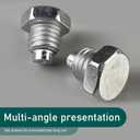 Eratus 3 PCS Floor Jack Handle Screw, 3 Ton 4 Ton Horizontal Floor Jack Pressure Rod Fixed Screw, Rust-Proof Bolt Repair Accessories, Universal for Most Cars Trucks (Silver)