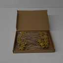 Suzile 60 Pcs Golden Star Floral Picks 8'' Glitter Table Centerpiece Decor Foam Stem Sticks for Wreath Crafts Wedding Bridal Moon Star Baby Shower Birthday Arrangement (Gold)