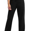 Champion Women's Size Lounge Pants, Standard Fit, Lightweight (Large, Black)
