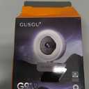 GUSGU G910 2K Quad HD Webcam for PC, with Microphone & Light & Privacy Cover, Web Camera for Desktop Computer/Laptop/MacBook, USB Streaming Camera