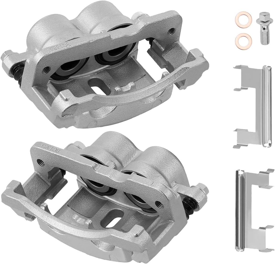 BDFHYK 2pcs Front or Rear Disc Brake Caliper Assembly with Bracket Compatible with Cadillac Escalade ESV/Escalade EXT,Compatible with Chevrolet Astro/Avalanche 1500/Silverado 2500 HD Classic 1999-2013