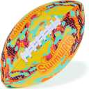 SwimWays Hydro Waterproof Football, Outdoor Games for Adults and Kids, Swimming Pool Accessories and Pool Party Games,9.25 Inches, Orange