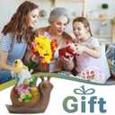 Solar Gnomes Outdoor Snail Garden Statue for Yard with Outdoor Decorations for Patio Mom Gift