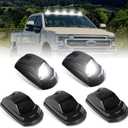 Bestiew Smoke Lens LED Cab Roof Marker Lights Top Clearance Running Lamps for 2017 2018 2019 2020 2021 2022 2023 2024 Ford F250 F350 F450 F550 Super Duty Pickup Trucks,Pack of 5 (White)