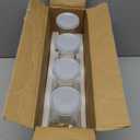 Set of 4 Square Glass Carafe with Lid, 1 Liter Clear Glass Pitcher, Beverage Serveware Carafe for Mimosa Bar, Brunch, Cold Water, Juice, Milk, Iced Tea, Lemonade