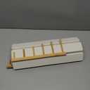 Large Stone Dish Drying Mat for Kitchen Counter,Equipped Dish Rack, Diatomaceous Earth Material, Foldable and Super Absorbent Dish Drying Pad Suitable for Tableware, Bottles and Cup (White, 24×16 IN)