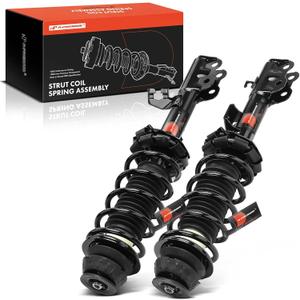 A-Premium Front Complete Struts Compatible with Nissan Kicks 2018/2020-2024 - 2x Replacement Suspension Shock Absorber with Coil Spring Assembly