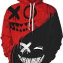 Keasmto 3D Ramen Chicken Noodle Soup Hoodie Beef Sweatshirt For Men Women Cotton Cute (Black, M)