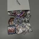 Wavwavw 50 Pcs Themed Iron on Patches Applique with Words Embroidered Sew on Cloth Colorful Multiple Styles Patches for Clothes Hats Backpacks Jackets Accessories Souvenirs Gifts(Funny Cartoon)