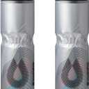 HydraPak Polar Surge Insulated Bike Water Bottle 2-Pack (20oz or 24oz) - High Flow, Fits Most Bike Cages, For Cycling & Sports (Ascent Silver)
