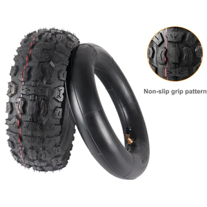 Electric Scooter Tire 10x3.0 Off Road Tire Set 80/65-6 255x80 10 inch Replacement for 6" Rim Road Tyre Non-Slip Surface for Kugoo M4 Pro Kirin M4 / M3 Scooter E-Bike ATV Dirt Bike 10x3.0