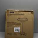 VIVOHOME 28 Inch Height Polyresin Lightweight Antique Outdoor Garden Bird Bath Green
