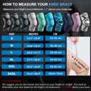 NEENCA Knee Brace, Knee Compression Sleeve Support with Patella Gel Pad & Side Spring Stabilizers, Medical Grade Knee Protector for Running, Meniscus Tear, Arthritis, Joint Pain Relief, ACL(Black Pairs XL)