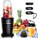 Sangcon 1000W Blender for Smoothies, Blenders for Kitchen with (3) Cups (2) Spout Covers (1) Storage Cap (1) To-Go Cap, Portable Blender for Shakes and Smoothies, Ice Crushing, Frozen Drinks, Spices