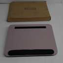Portable Laptop Desk Fits Up to 16“ Laptops, with Tablet Slot, Built-in Cushion, Great for Home & Office,Lap Desk for Laptop,Lap Desk with Cushion (Grey Violet with Wrist Rest, Medium)