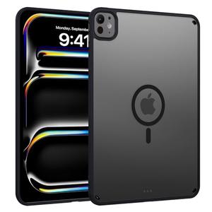 BENTOBEN Magnetic for iPad Pro 11 Inch Case (M5/M4) 2025/2024, Translucent Matte Back Slim Soft TPU Bumper Lightweight Shockproof Protective Women Girls Boys Tablet Case Cover, Black