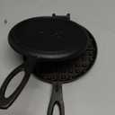 Professional 8-inch Cast Iron Waffle Maker Stove Top | 8 lbs Thickened Body, Quick Heating, Non-Coated Surface | Rustic Round Cast Iron Waffle Iron