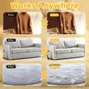 Pet Hair Remover, electrostatic pet Hair Removal Gloves, cat and Dog pet Hair Removal Tools, Suitable for Bed Sheets, Blankets, Clothes, Sofas, Multi-Functional Beauty Gloves -2 Piece