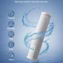 VEVOR CTO Whole House Water Filter, 20 x 4.5 Inch Universal Fit, Activated Carbon Block Cartridge Replacement, 5 Micron Coconut Shell Charcoal Filters, Reduces Chlorine, Taste & Odor, 2 Pack